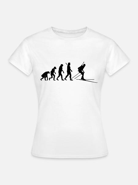 Evolution Biathlon - Biatleta - Dame-T-shirt - hvid