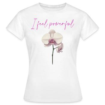 Flower - Frauen T-Shirt - Weiß - Vorne - AI Model Female 172 dark (172cm)