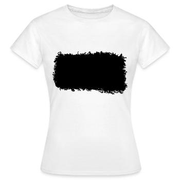 LEINWAND GRUNGE 19 9 - Frauen T-Shirt - Weiß - Vorne - AI Model Female 172 dark (172cm)