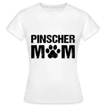 Pinscher Maman Pinscher Chiens - T-shirt Femme - blanc - Devant - AI Model Female 172 dark (172cm)