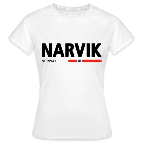 Narvik, Norway (fra Det norske plagg) - T-skjorte for kvinner