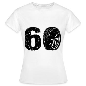 60 Sport automobile - T-shirt Femme - blanc - Devant - AI Model Female 172 dark (172cm)
