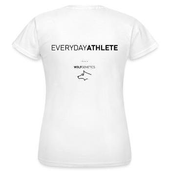Everyday Athlete - Frauen T-Shirt - Weiß - Hinten - AI Model Female 172 dark (172cm)