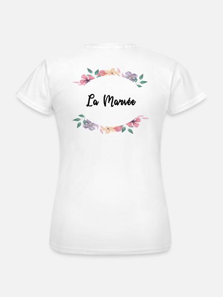Blumenthema - Die Braut - Frauen T-Shirt - Weiß