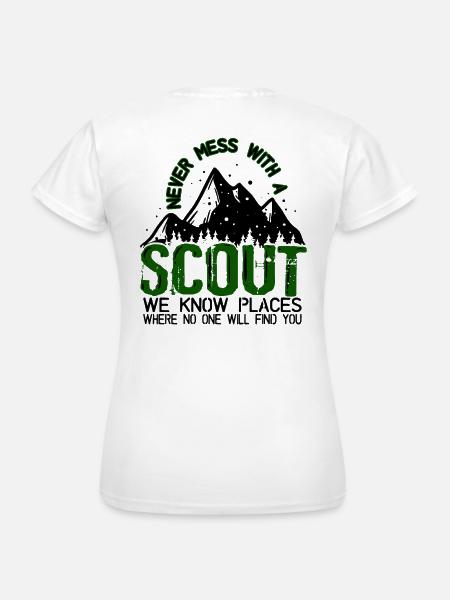 Pfadfinder Berge Camping - Frauen T-Shirt - Weiß