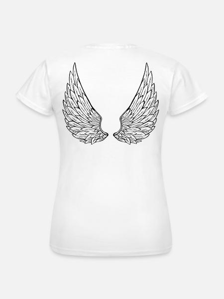 Engelsflügel - Frauen T-Shirt - Weiß