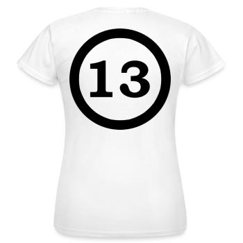 Chiffres - T-shirt Femme - blanc - Dos - AI Model Female 172 dark (172cm)