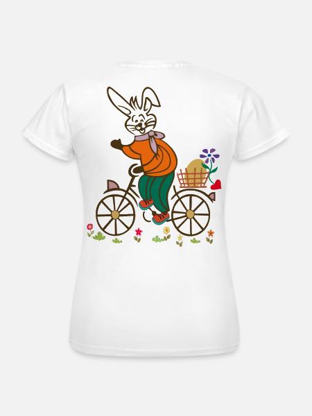 Osterhase, Osterei, Osterfest - Frauen T-Shirt - Weiß