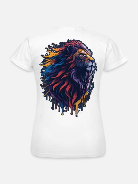 Löwe - Frauen T-Shirt - Weiß