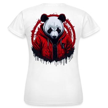 Panda Street Style - Women's T-Shirt - white - Back - AI Model Female 172 dark (172cm)