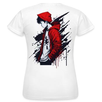 Young Street Style - Women's T-Shirt - white - Back - AI Model Female 172 dark (172cm)