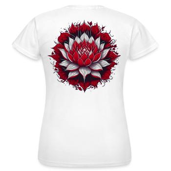 Lotus - Women's T-Shirt - white - Back - AI Model Female 172 dark (172cm)