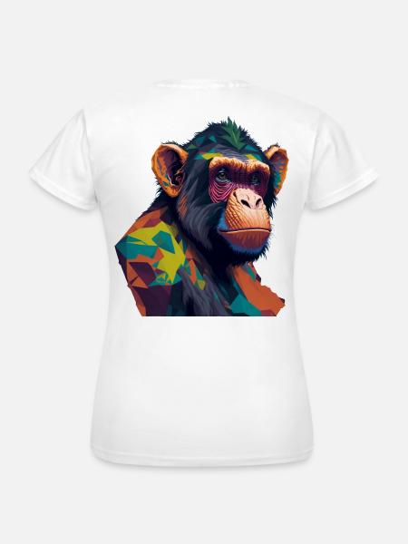 Schimpanse - Frauen T-Shirt - Weiß