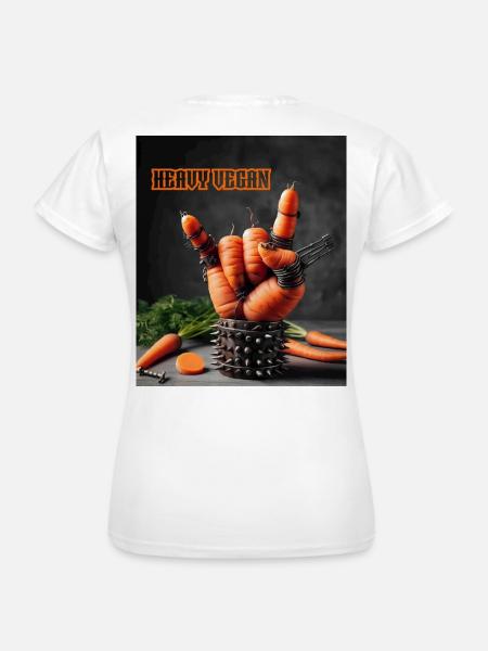 Heavy Vegan - Frauen T-Shirt - Weiß