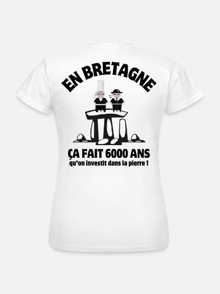 Bretagne, Bretagne humour, Breizh - T-shirt Femme - blanc