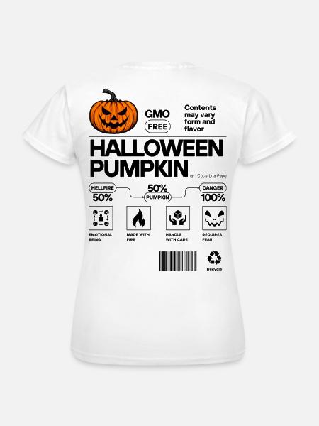HALLOWEEN PUMPKIN - Frauen T-Shirt - Weiß