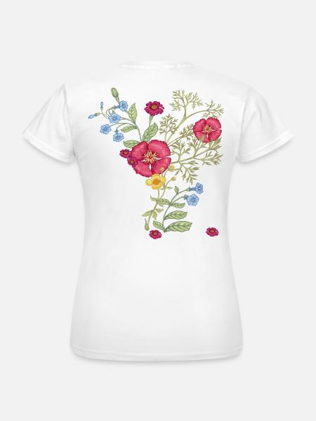 Sommerblumen - Frauen T-Shirt - Weiß