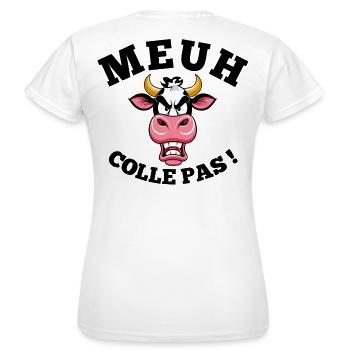 conduire, conducteur, permis de conduire - T-shirt Femme - blanc - Dos - AI Model Female 172 dark (172cm)
