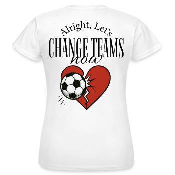Result: Heartbreak - Women's T-Shirt - white - Back - AI Model Female 172 dark (172cm)