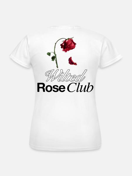 Wilted Rose Aesthetic - Frauen T-Shirt - Weiß