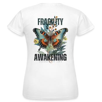 Soul wake - Women's T-Shirt - white - Back - AI Model Female 172 dark (172cm)