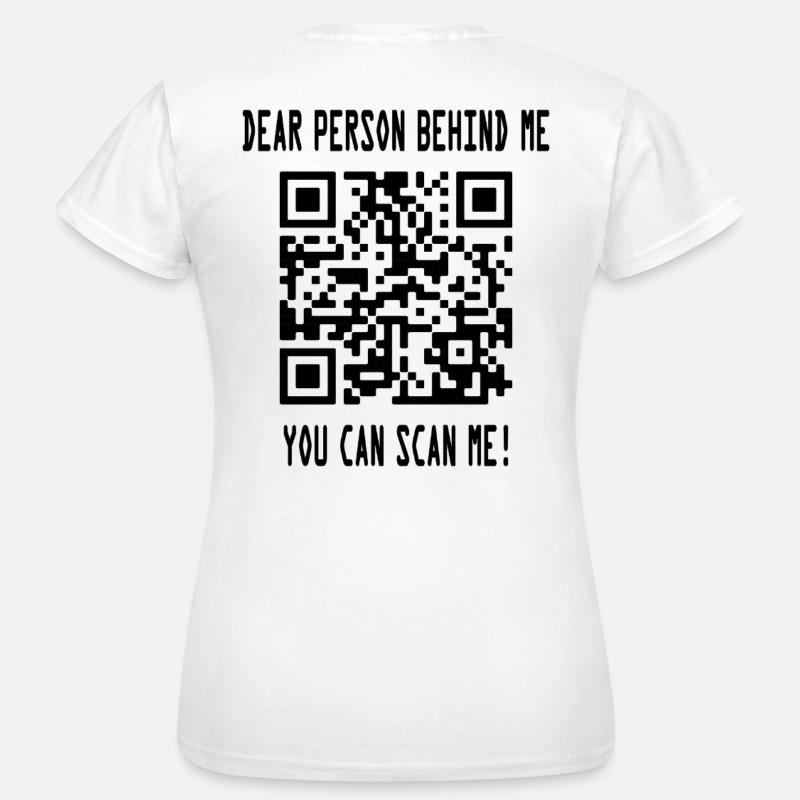 Scan me QR code for motivation - Women's T-Shirt - white