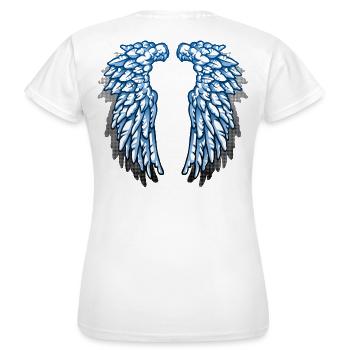Je suis un ange - T-shirt Femme - blanc - Dos - AI Model Female 172 dark (172cm)