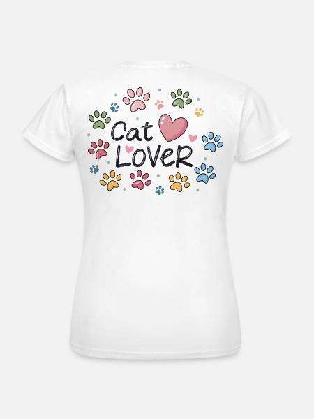 Bunte Katzenliebe - Frauen T-Shirt - Weiß
