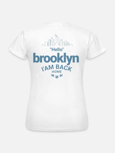 Design Brooklyn Zurück nach Hause - Frauen T-Shirt - Weiß
