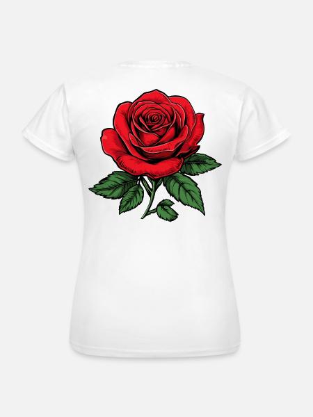 Rose - Frauen T-Shirt - Weiß