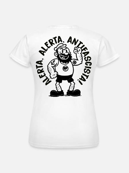 Alerta Antifascista - Frauen T-Shirt - Weiß