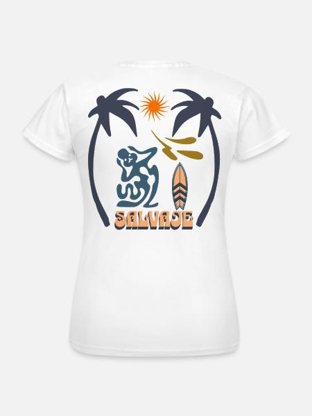 Surf Salvaje- Sewage alert UK - Women's T-Shirt - white