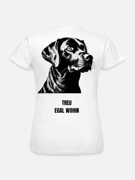 NM Hoddie - Treu Egal wohin - Frauen T-Shirt - Weiß