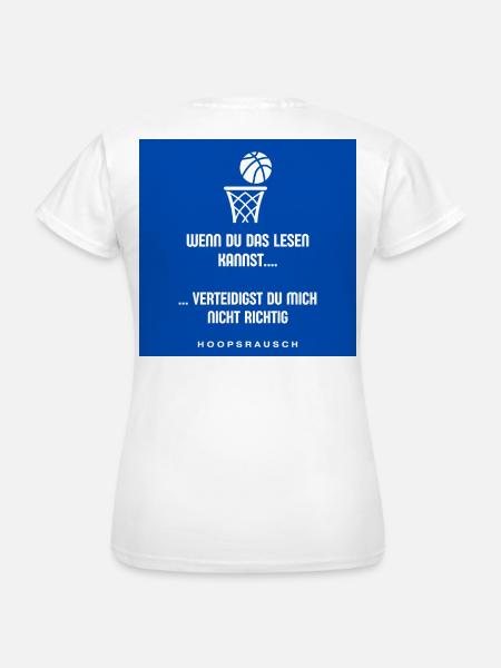 Lesen oder Verteidigen Spruch Hoopsrausch - Frauen T-Shirt - Weiß