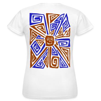 STRANGE SUN - T-shirt Femme - blanc - Dos - AI Model Female 172 dark (172cm)