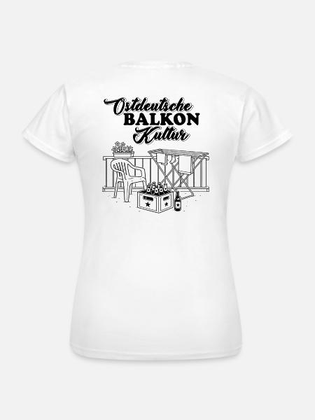 Ostdeutsche Balkonkultur - Frauen T-Shirt - Weiß