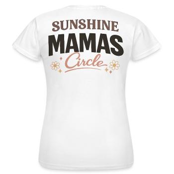 Sunshine Mom's Circle Mom Friendship Love - Women's T-Shirt - white - Back - AI Model Female 172 dark (172cm)