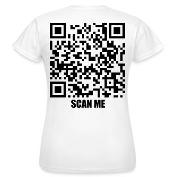 Quote Message – Kiss Me - Women's T-Shirt - white - Back - AI Model Female 172 dark (172cm)