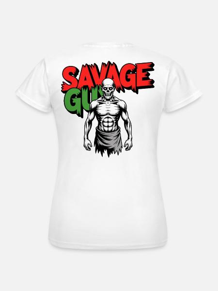 Skull Gym Power - Frauen T-Shirt - Weiß