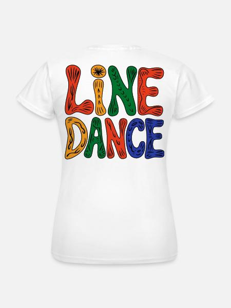 Line Dance Vibes - Frauen T-Shirt - Weiß