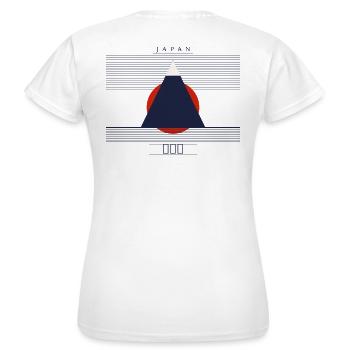 Japan Mount Fuji - Frauen T-Shirt - Weiß - Hinten - AI Model Female 172 dark (172cm)
