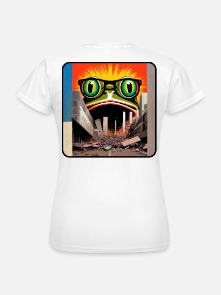 Monster Frosch Art - Frauen T-Shirt - Weiß