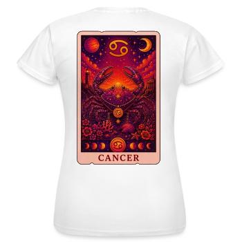 Tarot Cancer - Women's T-Shirt - white - Back - AI Model Female 172 dark (172cm)