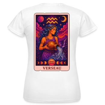 Wassermann-Tarot - Frauen T-Shirt - Weiß - Hinten - AI Model Female 172 dark (172cm)