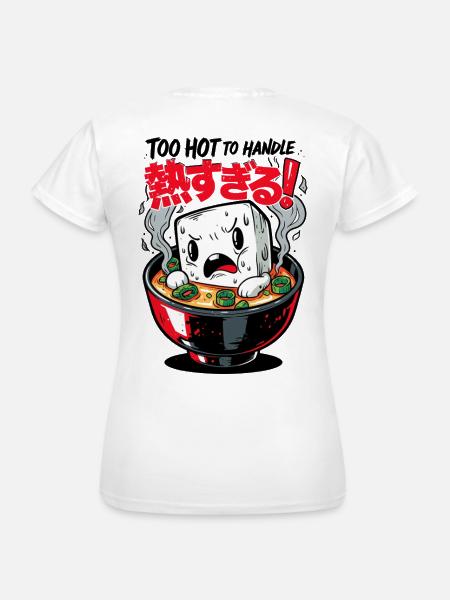 Scharfer Tofu im Ramen - Frauen T-Shirt - Weiß