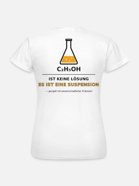 Chemie Suspension Bier - Frauen T-Shirt - Weiß