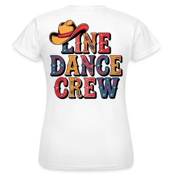 Line Dance Crew - Women's T-Shirt - white - Back - AI Model Female 172 dark (172cm)