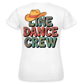 Troupe de danse country - T-shirt Femme - blanc - Dos - AI Model Female 172 dark (172cm)