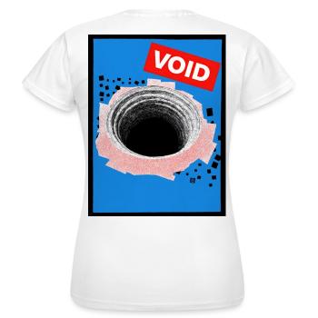 void - Women's T-Shirt - white - Back - AI Model Female 172 dark (172cm)