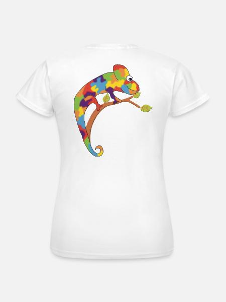 Ich bin ein Chamäleon - Frauen T-Shirt - Weiß